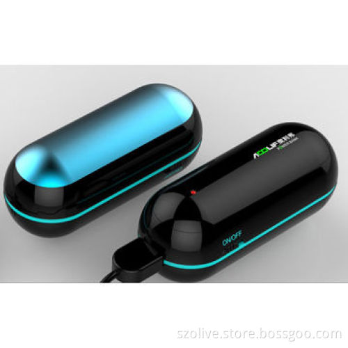 Battery powered portable heater with external power bank